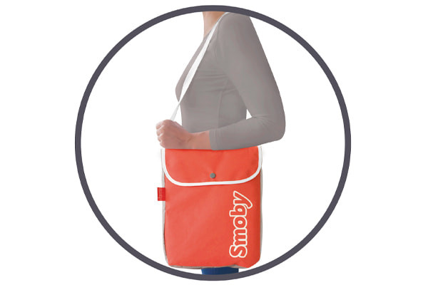 Afneembare tas aan duwstang