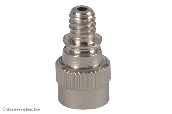 Metalen verloopnippel.