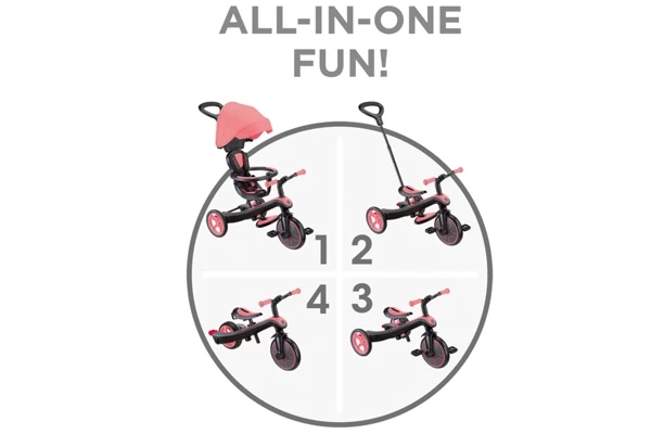 Vier voertuigen in één