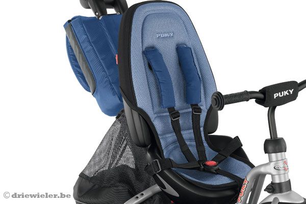 Met afneembare rugleuning en 5 punts veiligheidsgordel.