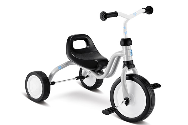 Puky Fitsch driewieler in de kleur grijs.