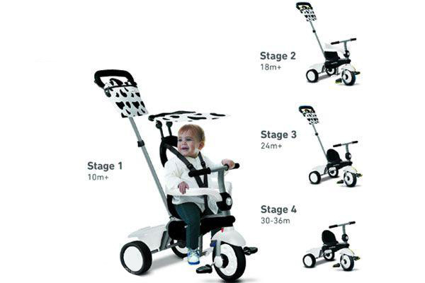 SmarTrike Vanilla black and white geschikt vanaf 10 maanden.