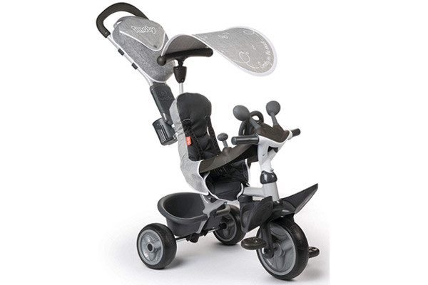 De Baby driver comfort grey driewieler in zijn geheel.