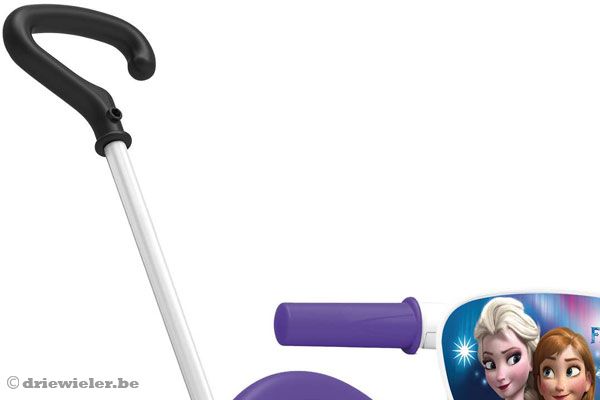 De duwstang is verstelbaar en afneembaar.