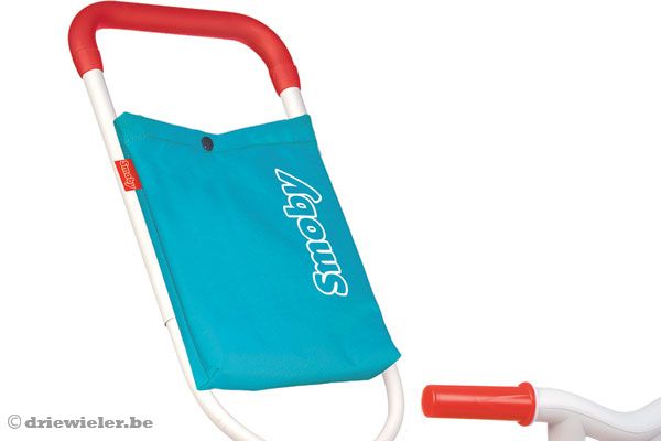 Met handige tas om spulletjes in op te bergen.