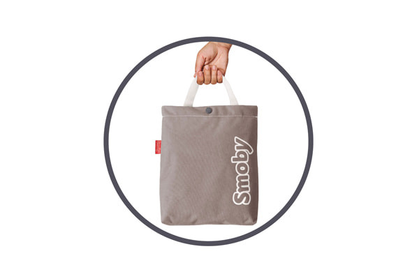 Afneembare tas aan duwstang