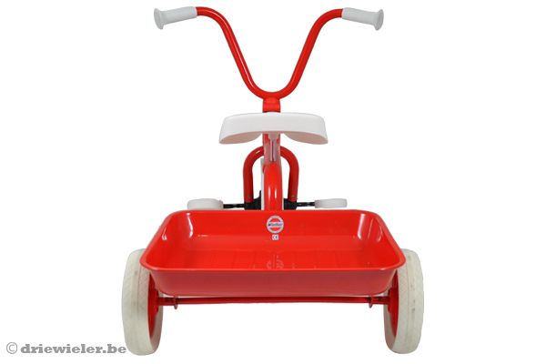 Achterkant van de Winther driewieler.