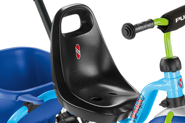 De zitting is traploos verstelbaar.