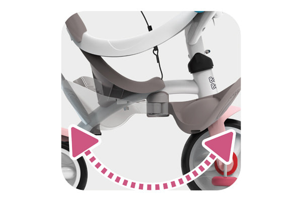 Inklapbare voetensteun